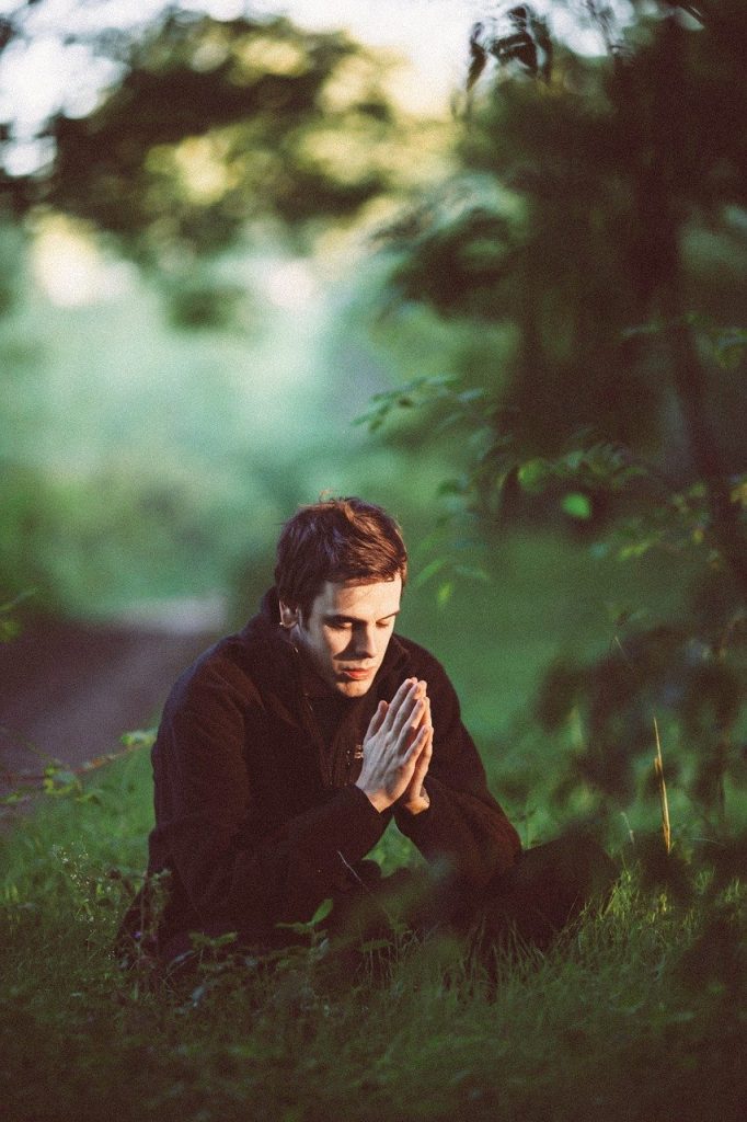 green, pray, young man