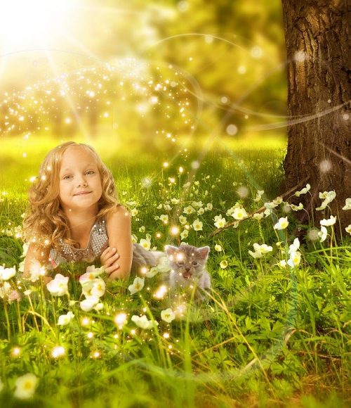 girl, cute, nature